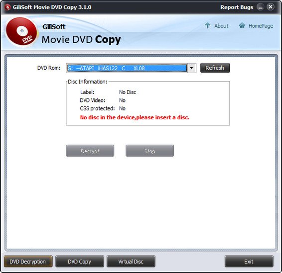 Gilisoft Movie DVD Copy v3.5