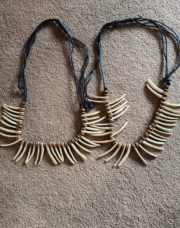 Black Claw Necklaces x 2