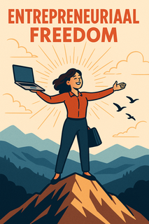 An engaging image of a successful entrepreneur working on a laptop.