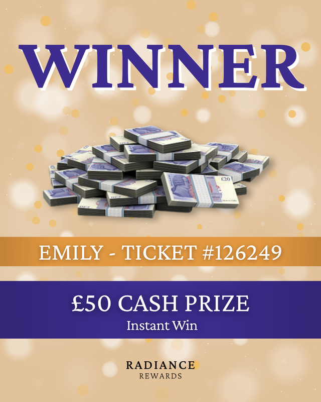 Emily Wins £50 Cash Prize in Our Instant Win Competition 💸