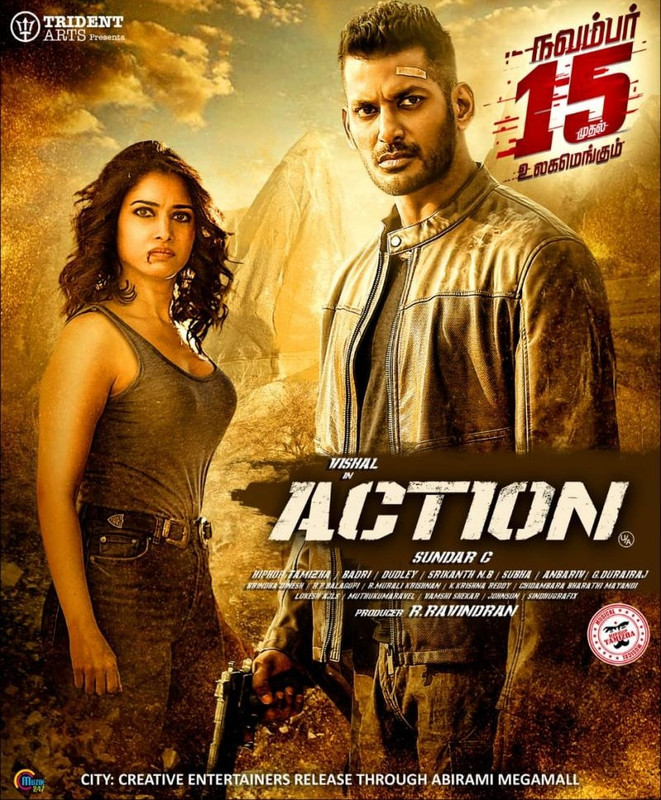 Action (2019) Tamil 720p WEB-DL x264 850MB Download