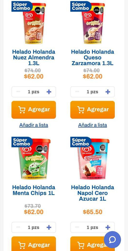 Chedraui: 2 x 1½ en Helados Holanda Especialidades 1 L o 1.3 L 