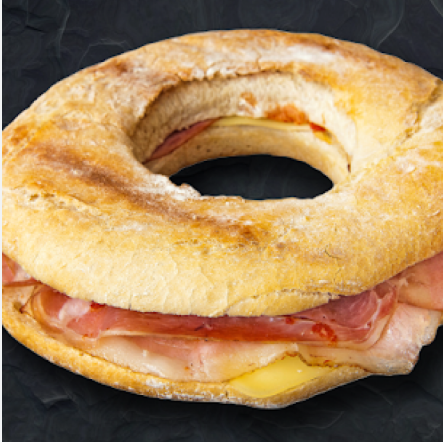 Rosca Rellena De Jamón Serrano (25 Cm.)