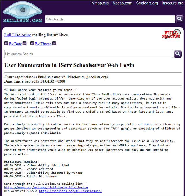IServe-Schwachstelle auf securelists.org
