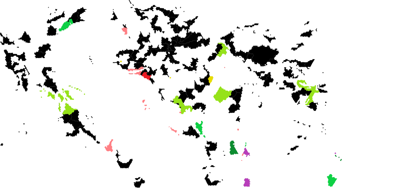Carte des relations internatioel de l'IDA en date de l'anné 2011