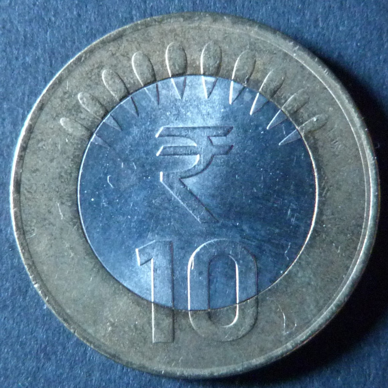 ¡¡Comunes!! 10 Rupias. India (2012) IND-10-Rupias-2012-rev