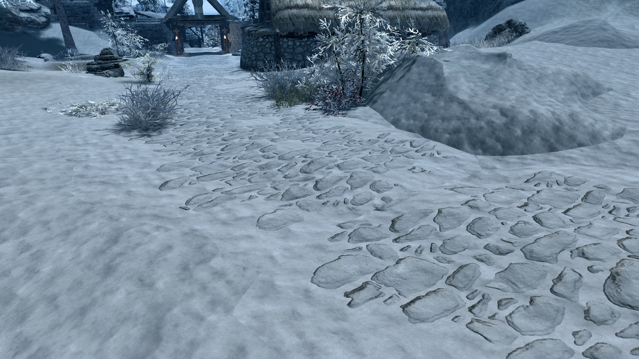 5 No BDS, bEnableProjecteUVDiffuseNormals=1, bEnableImprovedSnow=1