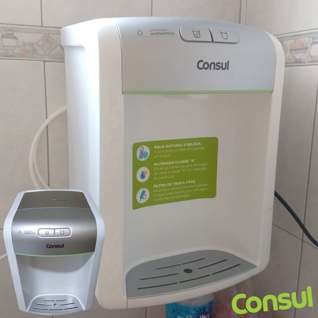 Purificador de Água Consul CPB34AS Água Natural e Gelada Branco e Cinza Bivolt