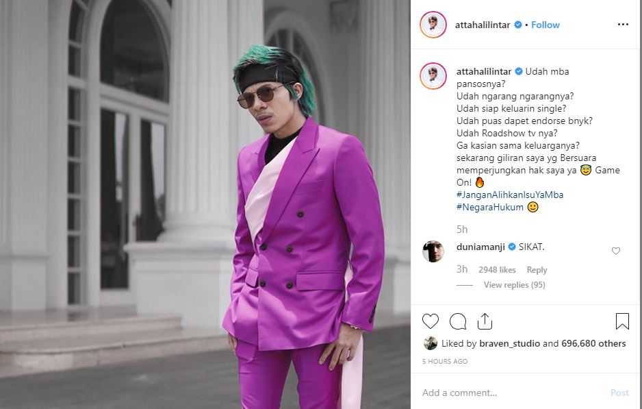 Atta Halilintar beri tanggapan menohok