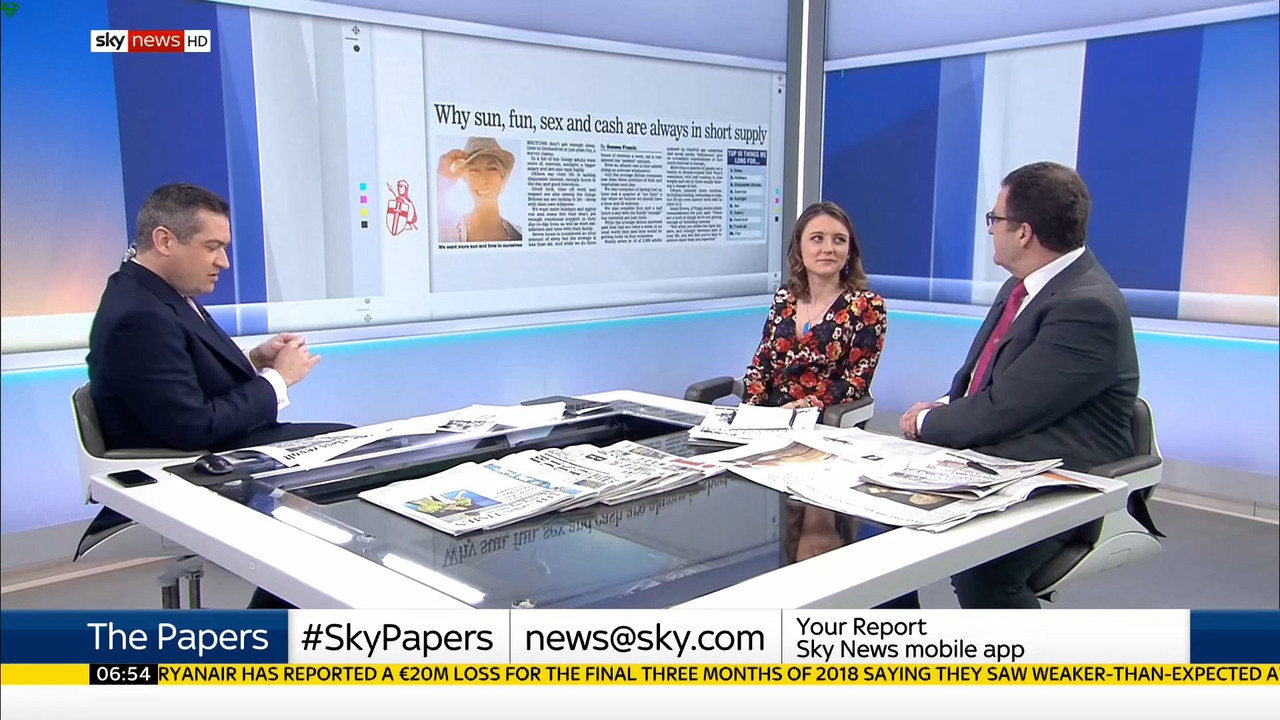 04 February - 06.00.00 - Sunrise. Sarah-Jane Mee with an engagin