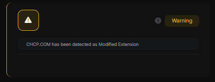 Modified Extension detection