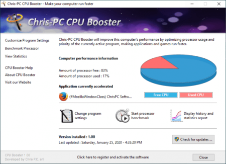 ChrisPC CPU Booster 1.20.20