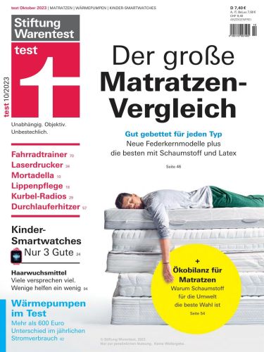 Cover: Stiftung Warentest Testmagazin Oktober 2023