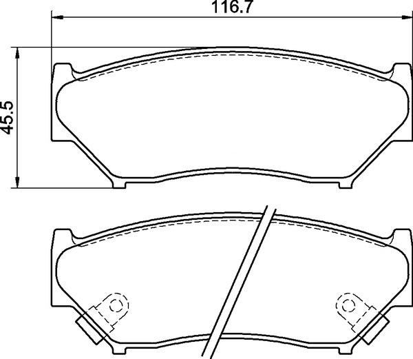 Ceramic Front Brake Pad Set Ceramic Front Brake Pad Set