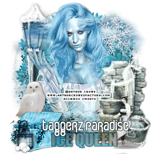 January Template Challenge Taggerz-Paradise-Ice-Queen