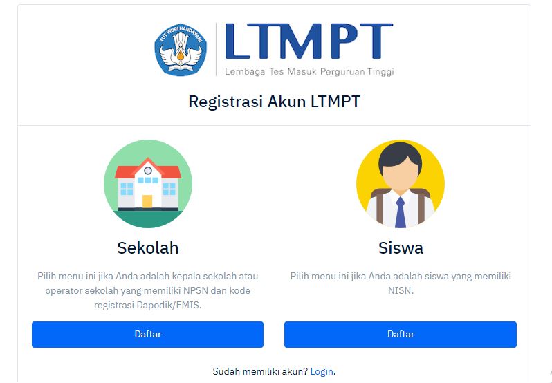 Registrasi Akun LTMPT