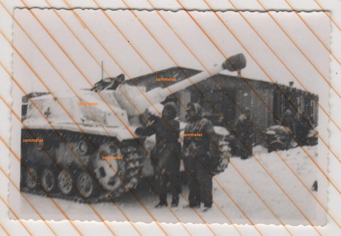 WK2 Foto WH Sturmgeschütz Langrohr Wintertarn St