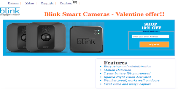 Screenshot of Blink launchpad