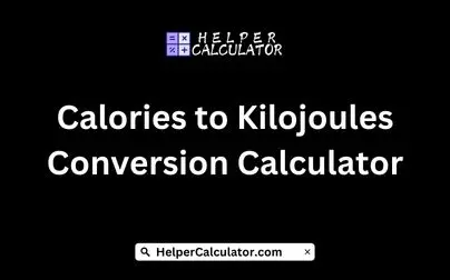 Calories to Kilojoules Conversion Calculator