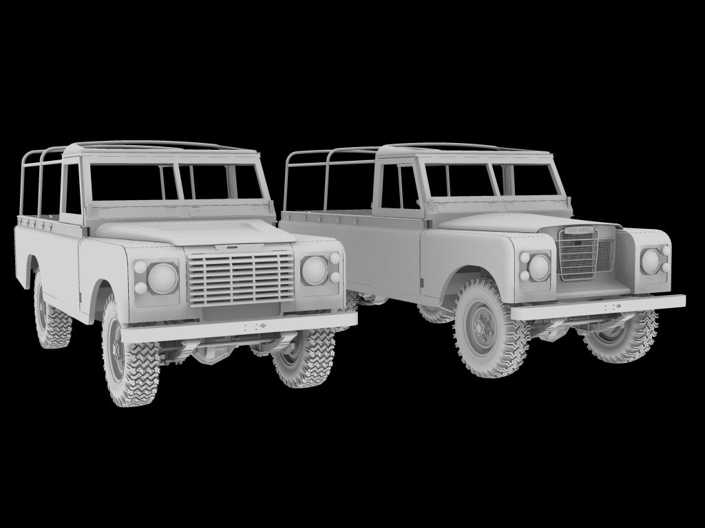 Model Land Rover Build 35th Scale Land Rovers Models Design for 3D Printing. - Work in ...