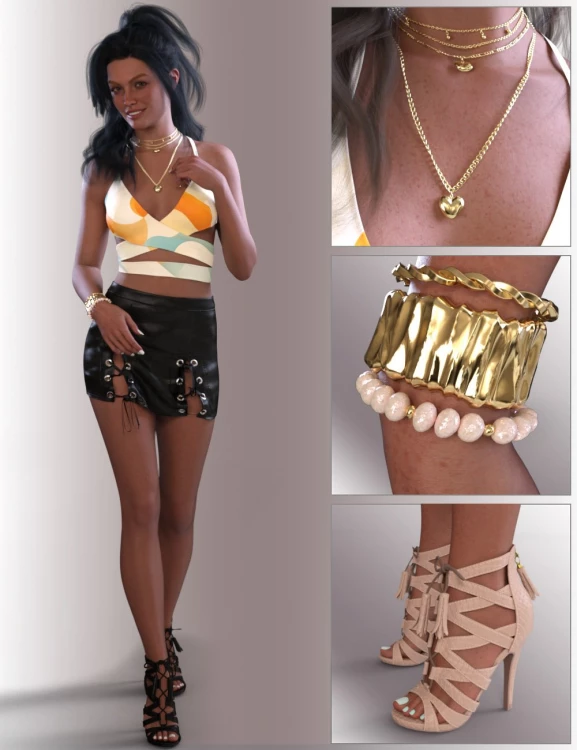 dForce Olissia Outfit for Genesis 9 Feminine
