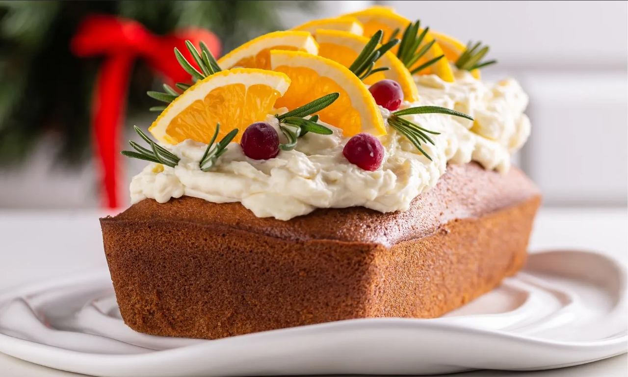 ¿Qué postre puedo hacer en Navidad? Haz un panqué glaseado de naranja