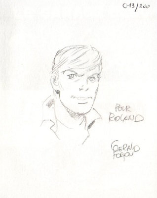 Gérald Forton ( le garage bleu ). dédicace