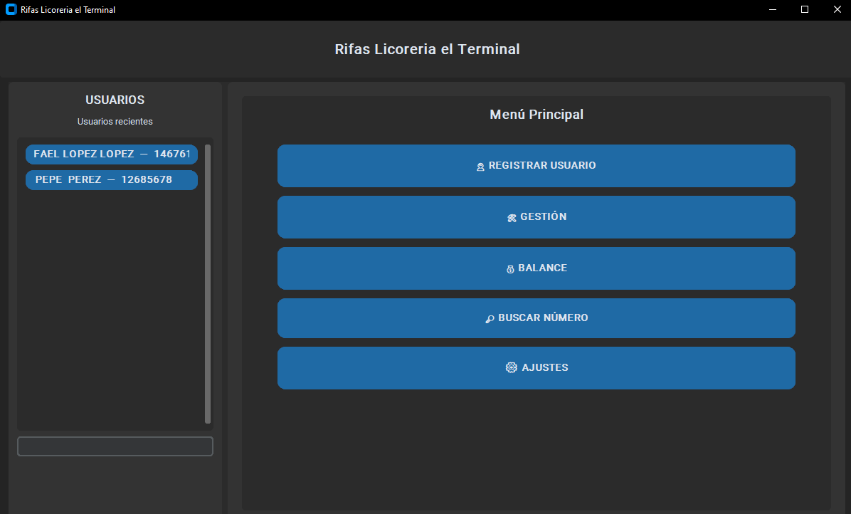 Captura de pantalla de Rifas El Terminal 1