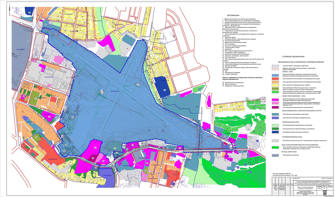 План застройки старого аэропорта ростов на дону