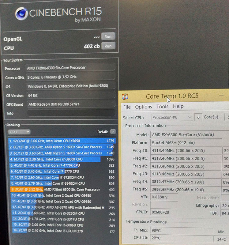 FX 6300 Cinebench15