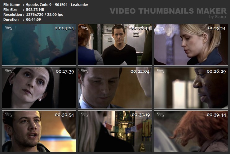 Spooks Code 9 - S01E04 - Leak.mkv