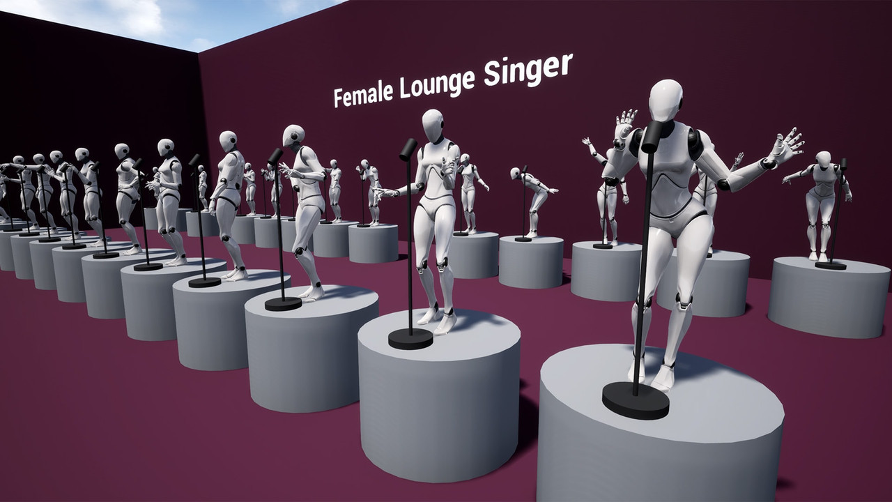 Female Lounge Singer Unreal Engine (Full Version)