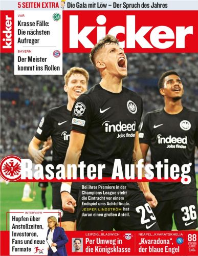 Cover: Kicker Sportmagazin No 88 vom 31  Oktober 2022