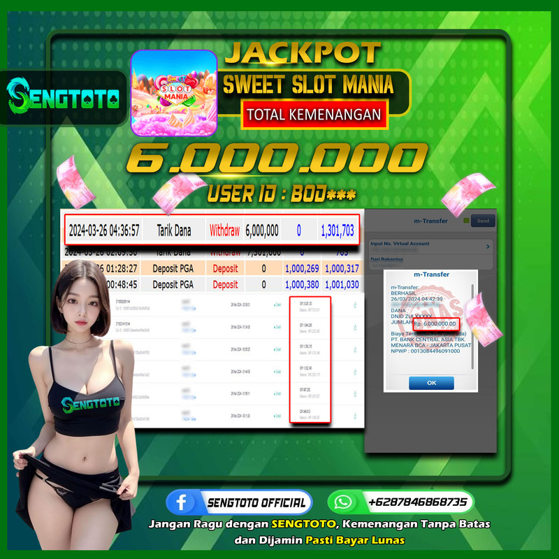 BUKTI PEMBAYARAN SLOT SWEET MANIA