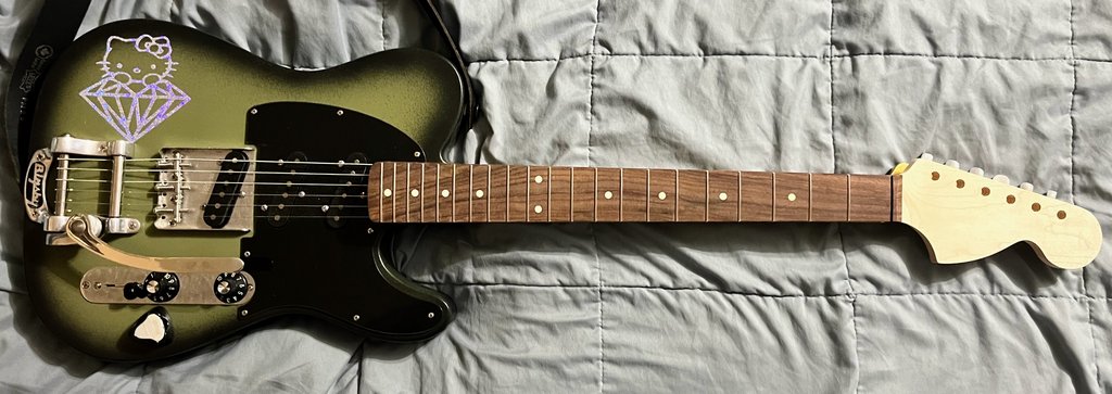 One of them is getting a strat neck . Telecaster Guitar Forum