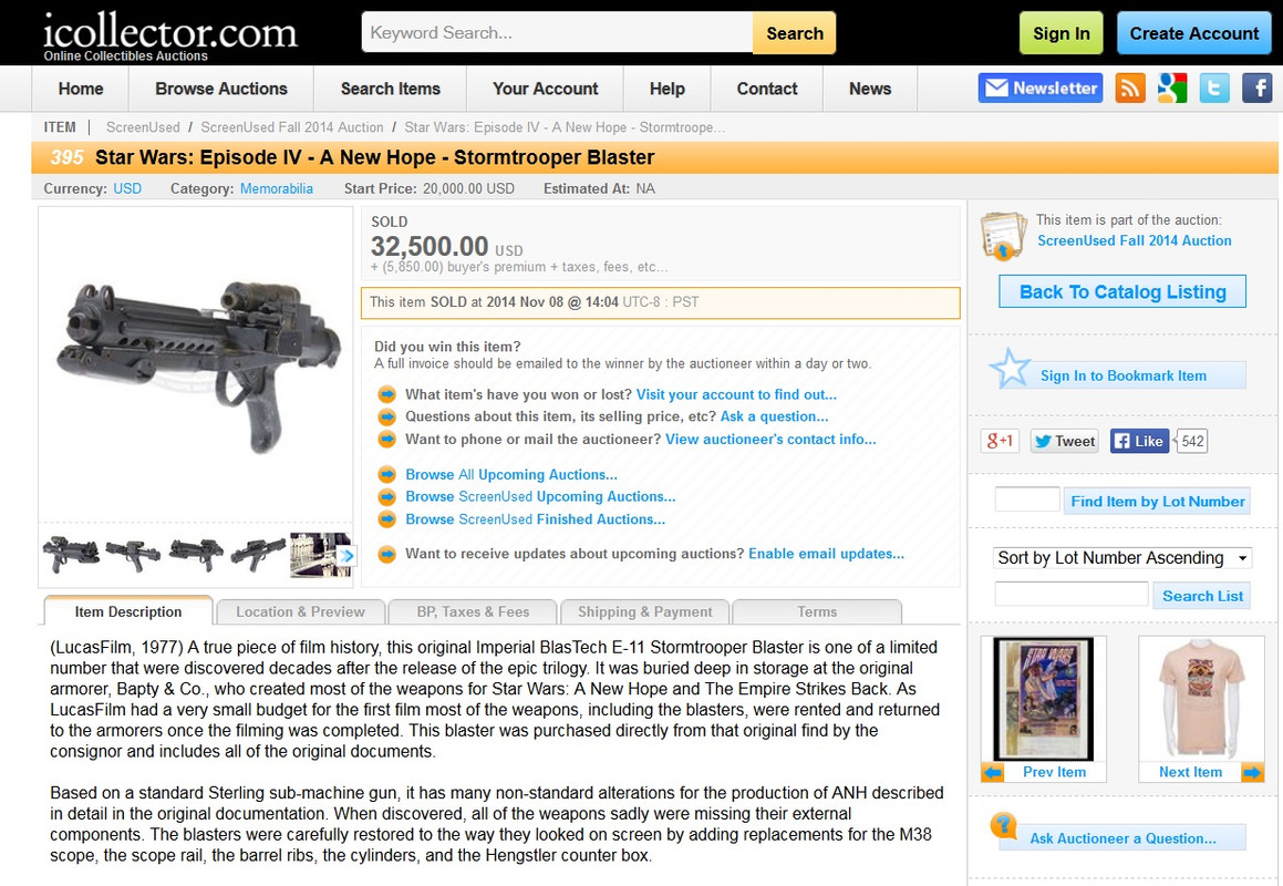 Bapty Stormtrooper original E-11 blaster 05