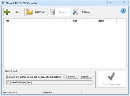 Mgosoft PCL To PDF Converter 12.4.7