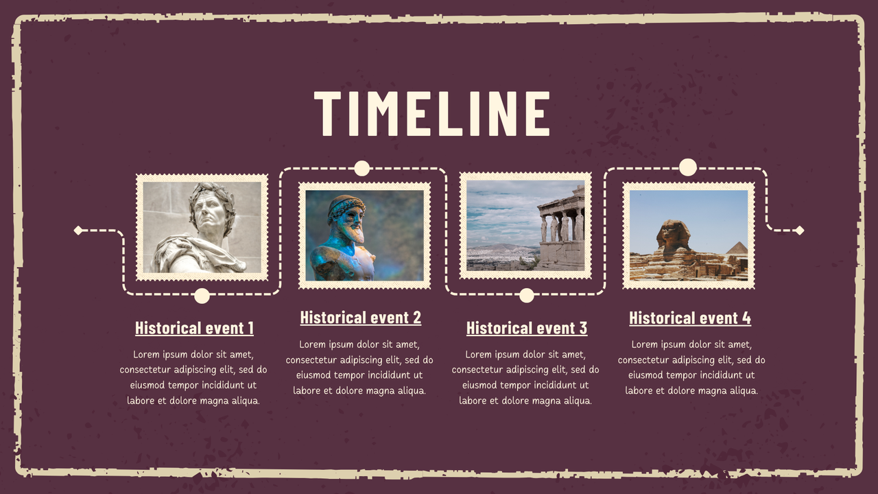 Green and Beige Illustrative Museum of History Presentation