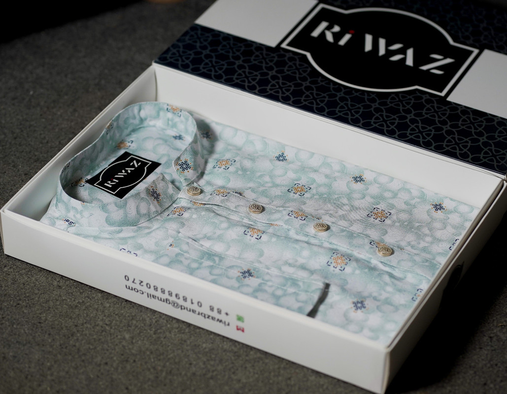 Premium Cotton Print Panjabi