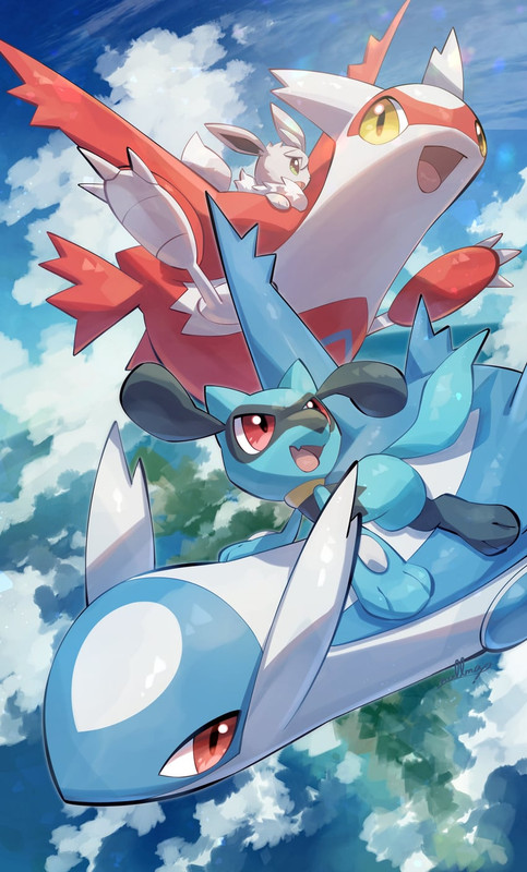 eevee-latias-latios-and-riolu-pokemon-dr