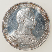 3 marcos Alemania (Prusia) Guillermo II 1914 PAS5218