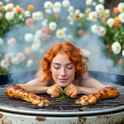 Garden wedding Redhead dream to be eaten 0 02