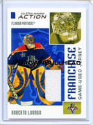 2003-04 ITG Action Jerseys #M-253 [Roberto Luongo] [Florida Panthers] [Franchise] [~100] [swatch=whi