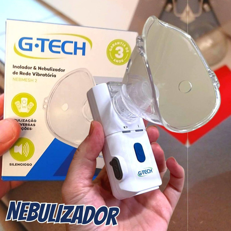 G-Tech Nebulizador de Rede Vibratória NEBMESH2, Branca