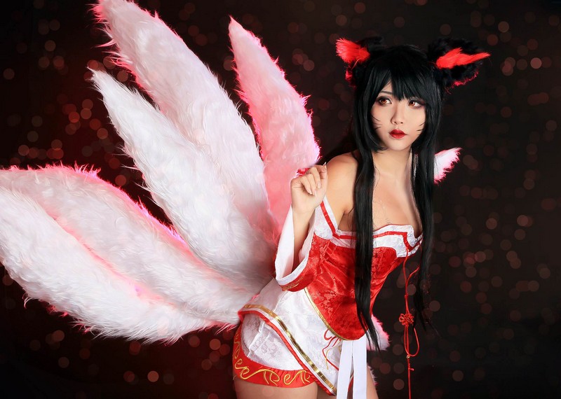Hana Bunny 阿狸 Ahri Cosplay写真｜英雄联盟 LOL 九尾妖狐 Ahri 高清图片[14P-12.7M]插图1