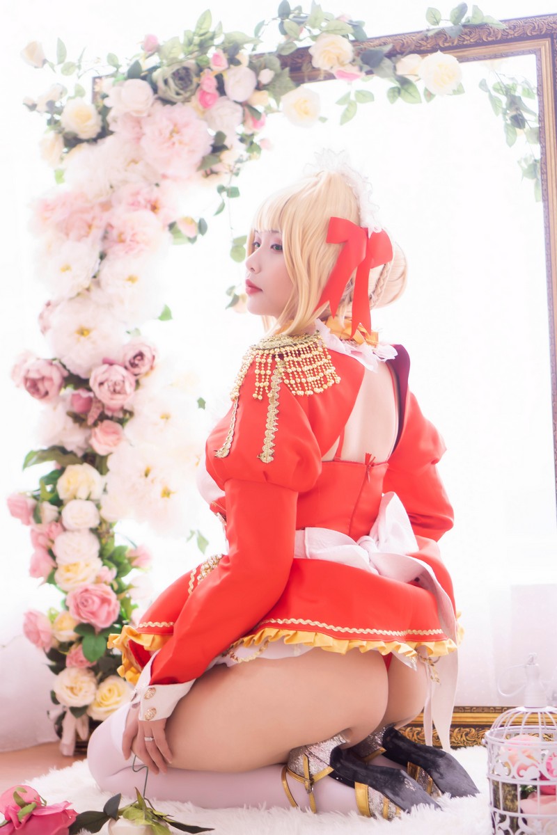 Hana Bunny Nero 女仆 Cosplay写真｜Fate Nero Maid 高清图片合集[18P-23M]插图7