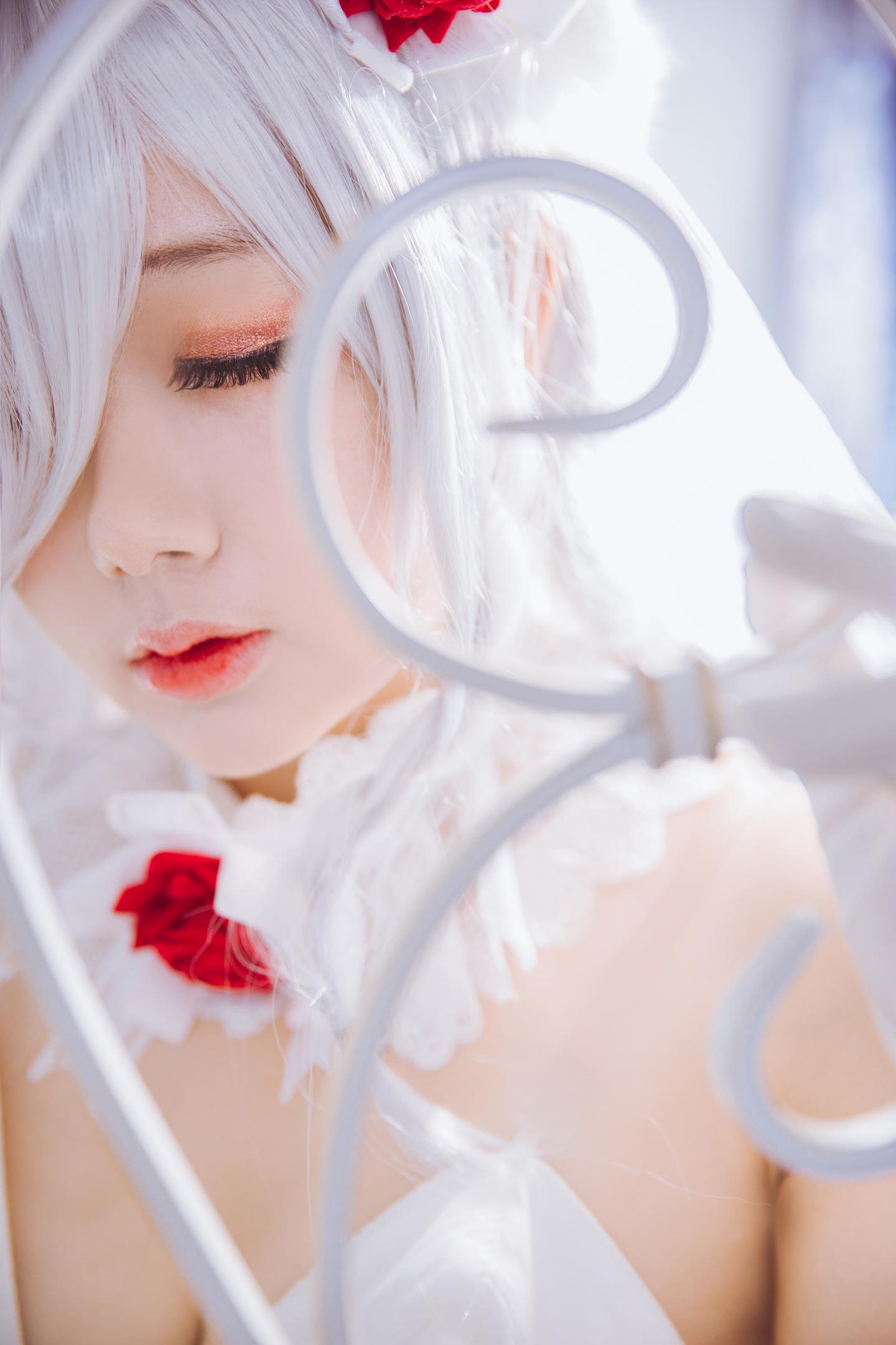 喵糖映画 VOL.123 日奈娇 - 花嫁cos 39