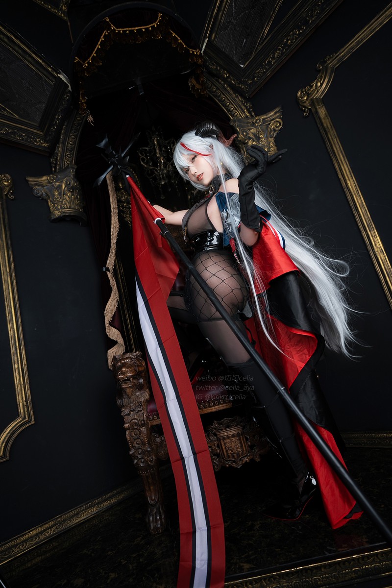 切切Celia 埃吉尔 Aegir Cosplay Azur Lane 写真 32P+2V插图3