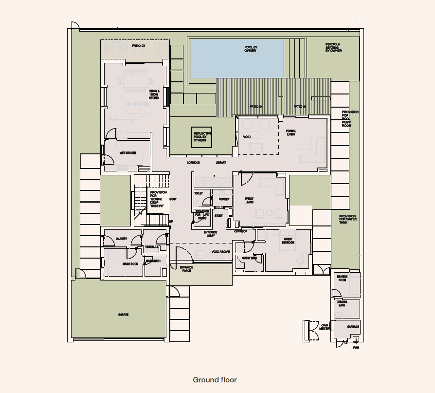 Keyplan and layout reference for Haven 6‑BR + Maid's villa showing unit positioning within the master community – Distress Deal property in Haven DubaiLand