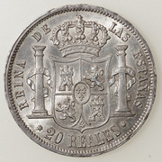 20 reales 1852. Isabel II Sevilla  PAS5899